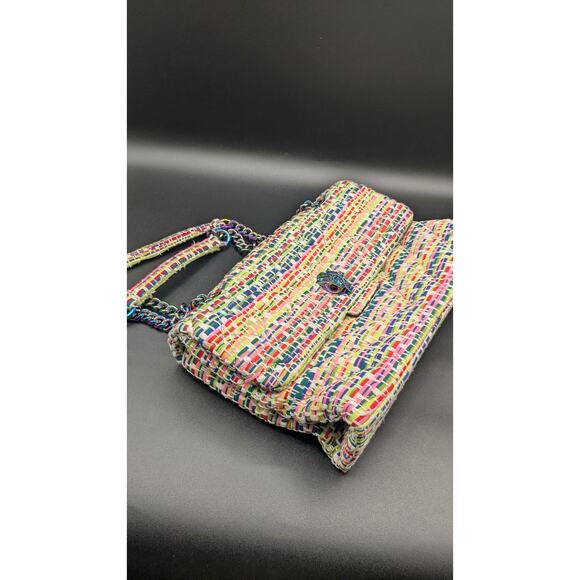 Kurt Geiger London Large Tweed Kensington Woven Purse - Picture 8 of 14